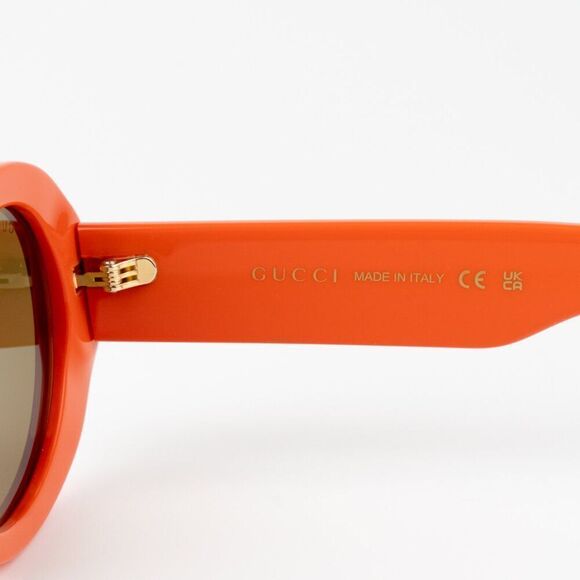 NEW Gucci GG1587S 003 Orange Brown Women Oval Sunglasses GG 1587S main image 4